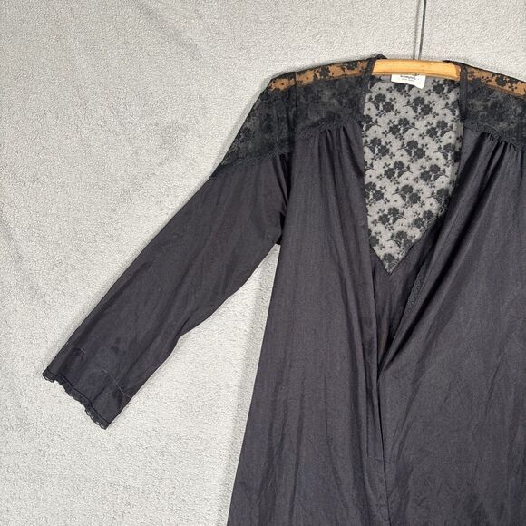 Vintage Paramount S Robe Peignoir Duster Victorian Goth Whimsigoth Witchy Occult - Picture 5 of 16